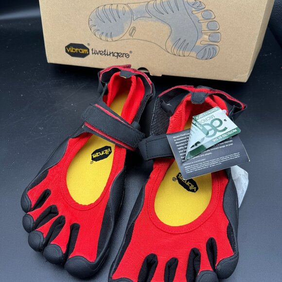 New Men's Vibram FiveFingers M118 Sprint Shoes Size 44 RED - Picture 1 of 3
